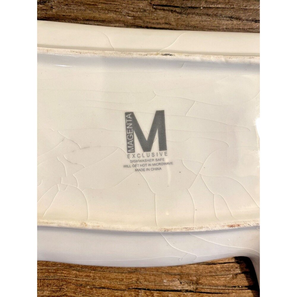 Magenta Exclusive Moo Cow Plate Stamped M Used Not Perfect - Picture 11 of 13